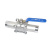 Кран шаровый   ABRA-BV61 под приварку (сварку) ду40 ру40 ABRA-BV61L-Q61F-1000-3L стальной ст. 20